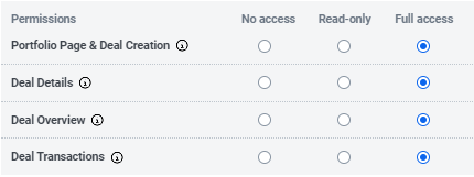 Set permissions to Full Access